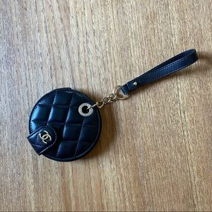 Authentic Chanel Quilted Luggage tag